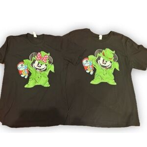 Woman's size MED Disney Minnie and Matching Men's XL Mickey